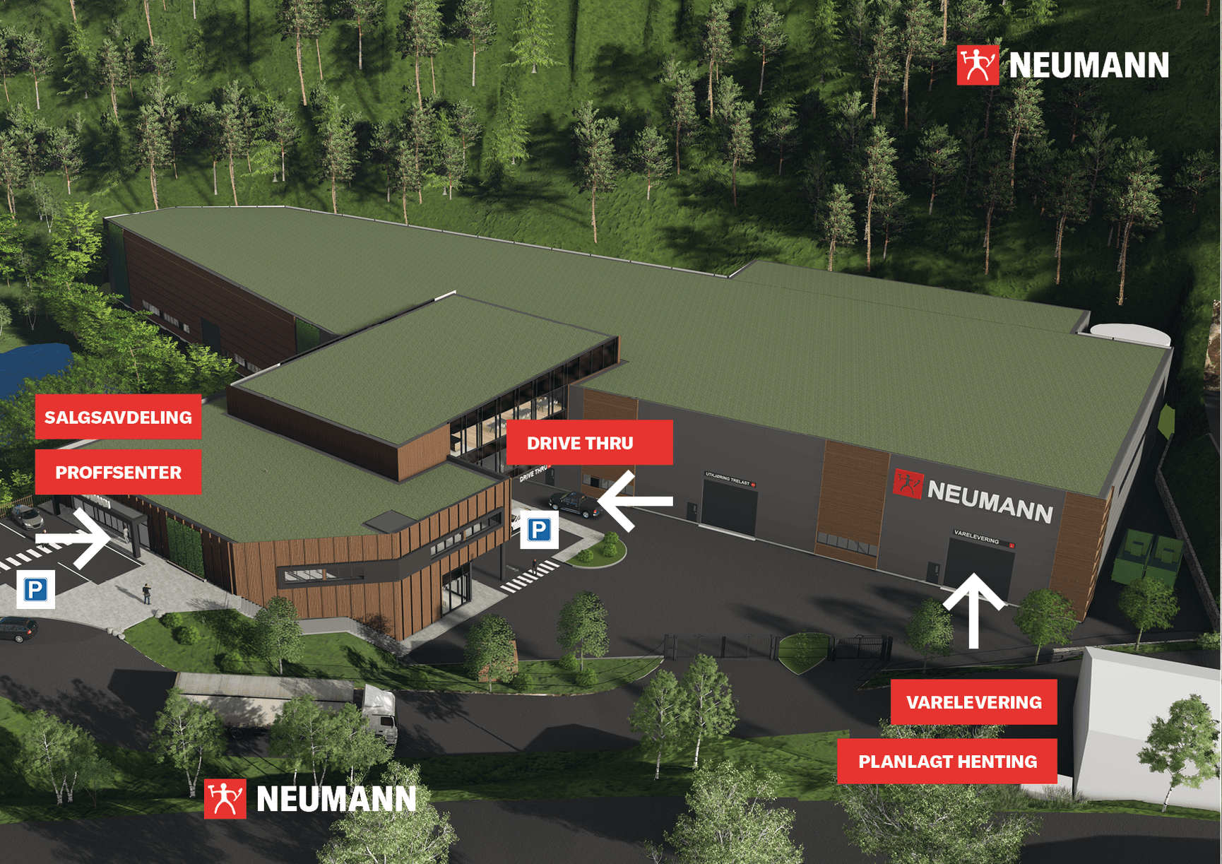 Nye Lønborg med kart